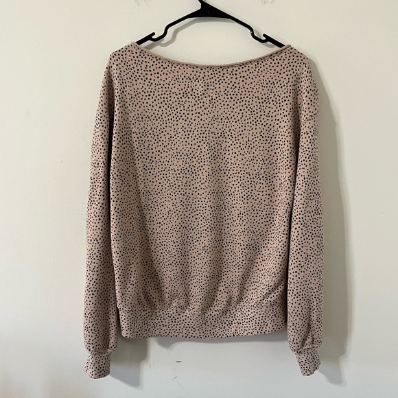 Abercrombie & Fitch Soft A&F Collection Boatneck Terry Leopard Sweatshirt Size S - Picture 5 of 10